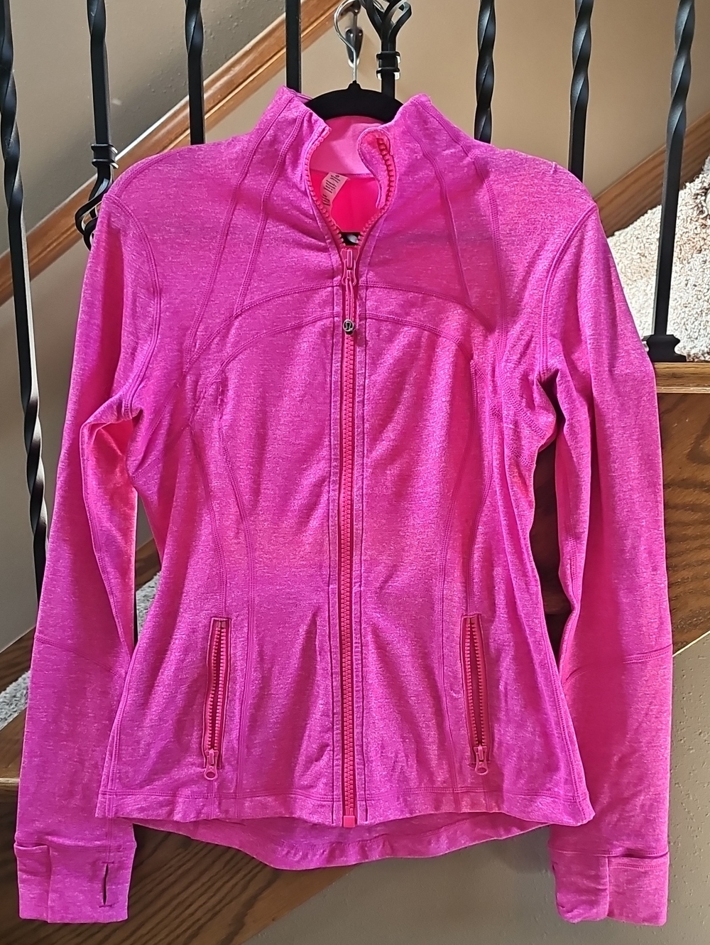 lululemon athletica Hot Pink Full-Zip Run Jacket - Picture 1 of 4